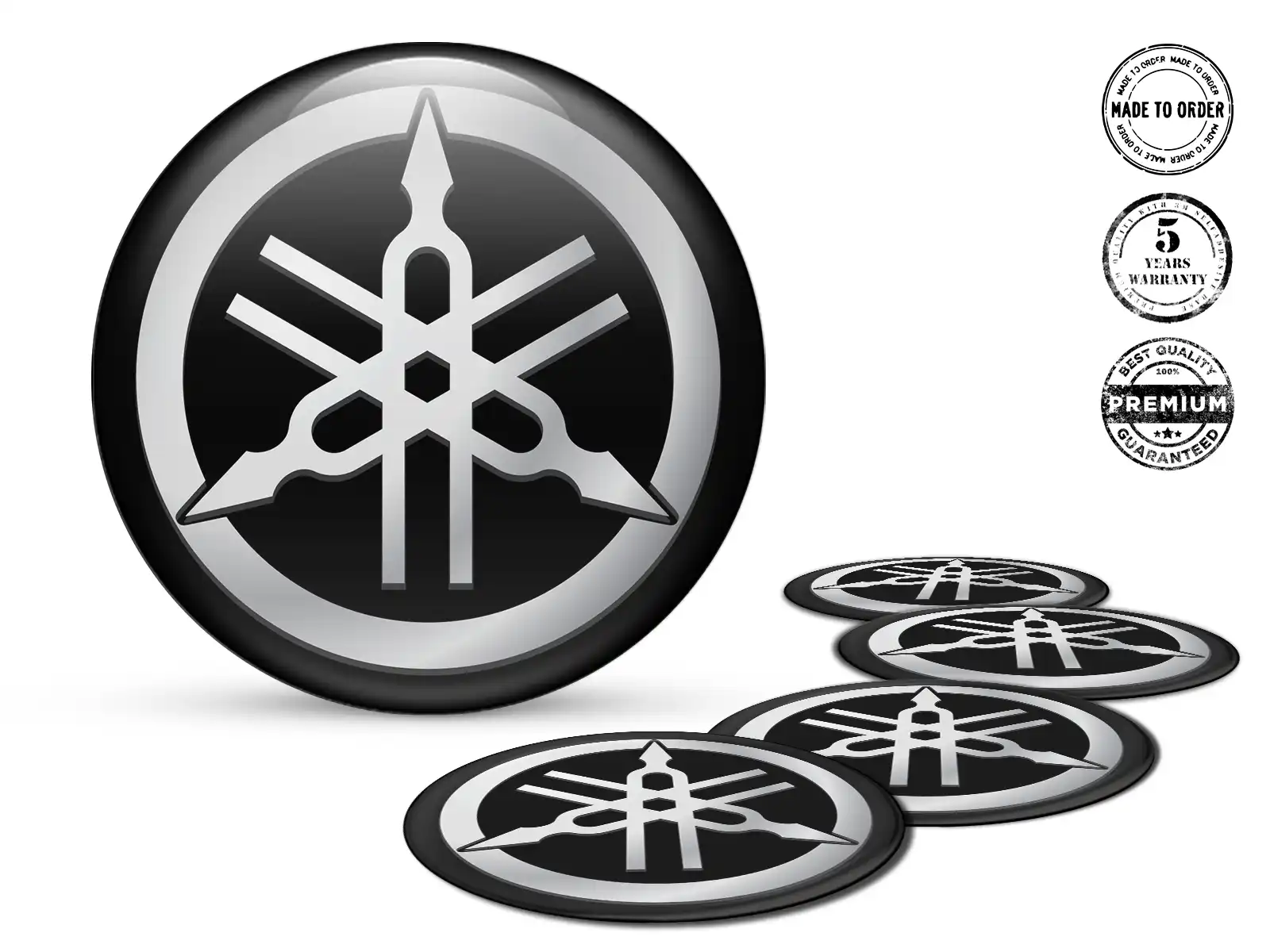 Yamaha Rademblem Ausgabe Hochwertiges Dome-Design